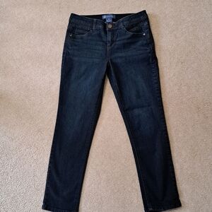 Democracy Jeans Women's 6 Blue Absolution Denim Mid Rise Skinny Ankle